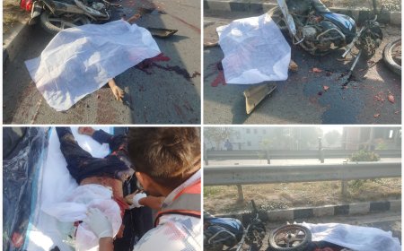 दक्षिणी बाईपास के रायभा कट पर एक्सीडेंट में दो युवकों का करुणांत