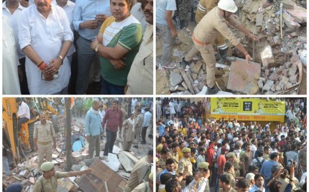 आगरा के सेक्टर चार में हुए हादसे में दो ने जान गंवाई, सात अन्य घायल