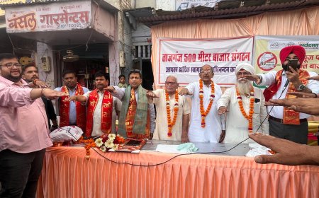 ताजगंज 500 मीटर मार्केट सिंगल यूज प्लास्टिक मुक्त बाजार घोषित