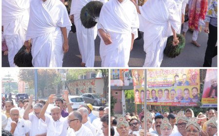 आगरा में श्री महावीर जन्म कल्याणक महोत्सव, पूर्णमती माताजी का मंगल प्रवेश