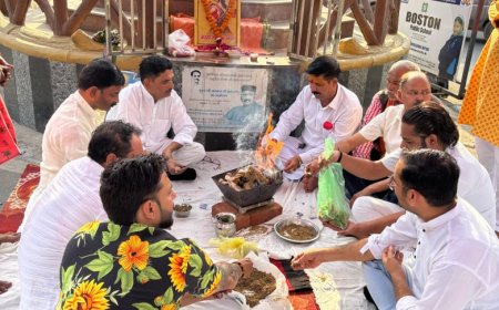 मंत्री पुत्र की अभद्र टिप्पणी के विरोध में ब्राह्मण महासभा ने किया बुद्धि-शुद्धि यज्ञ
