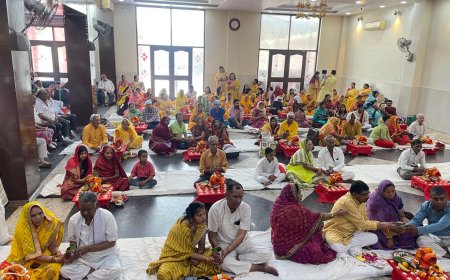 सामूहिक एकादशी उद्यापन समारोह में बरसा भक्ति का अमृत, भजन संध्या में बही आस्था की लहर