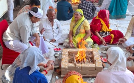 एकादशी व्रत का सामूहिक उद्यापन: 31 जोड़ों ने पूर्ण किया संकल्प