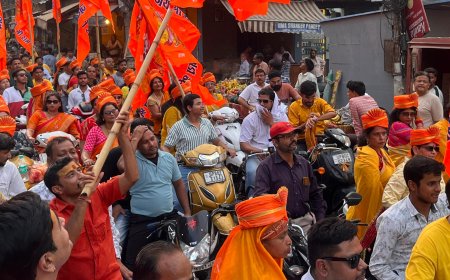 बाबा महाकाल और रामलला के संग निकली आमंत्रण यात्रा, जय श्रीराम के उद्घोष