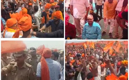 राणा सांगा जयंतीः गढ़ी रामी में केशरिया पगड़ियों संग भगवा ध्वज लहरा रहे