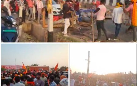 जयंती शांति से निपटने के बाद उग्र हुए करणी सैनिक, एक्सप्रेसवे के पास जाम लगाया