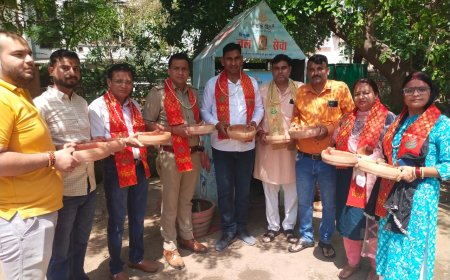 निःशुल्क प्याऊ और पशुओं के लिए जल सेवा केंद्र की स्थापना