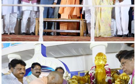 आगरा में बाबा साहब का स्मारक बनाएंगे, सीएम योगी की घोषणा