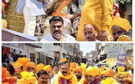 शोभायात्रा निकाल कर मनाई सम्राट अशोक की जन्म जयंती