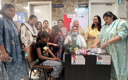 आगरा में बेटियों को मिला जीवन सुरक्षा का टीका, रोटरी क्लब ने लगाया सर्वाइकल कैंसर वैक्सीनेशन कैंप
