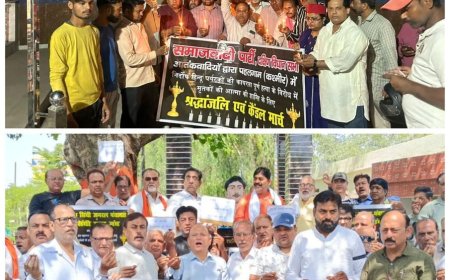 आतंकी हमले के विरोध में आगरा में उबाल: पाकिस्तान को सबक सिखाने के स्वर