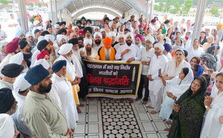 आगरा के सिख समाज ने पहलगाम हमले के पीड़ितों को दी श्रद्धांजलि, दोषियों को कड़ी सजा की मांग