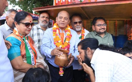 विमल महेश फाउंडेशन ने भीषण गर्मी में शुरू की सेवा पहल, खेरिया मोड़ पर प्याऊ का शुभारंभ