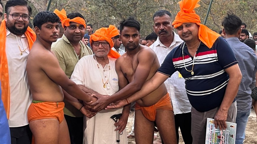 ब्राह्मण अखाड़े के दंगल में शिवा पहलवान ने जीती सात हजार की कुश्ती