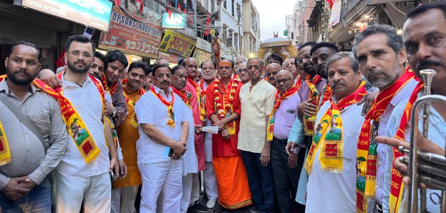 हनुमान जयंती से पूर्व अंजनी माता के डोले ने किया नगर भ्रमण