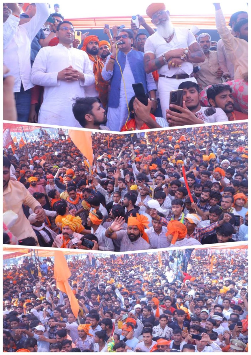 राणा सांगा की जयंती पर आगरा में क्षत्रिय एकता और शक्ति का जंगी प्रदर्शन