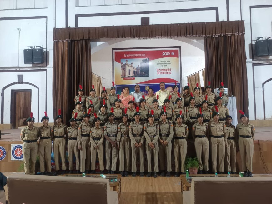 आगरा कॉलेज में डॉ. आंबेडकर जयंती पर निकाली गई एकता-समरसता रैली