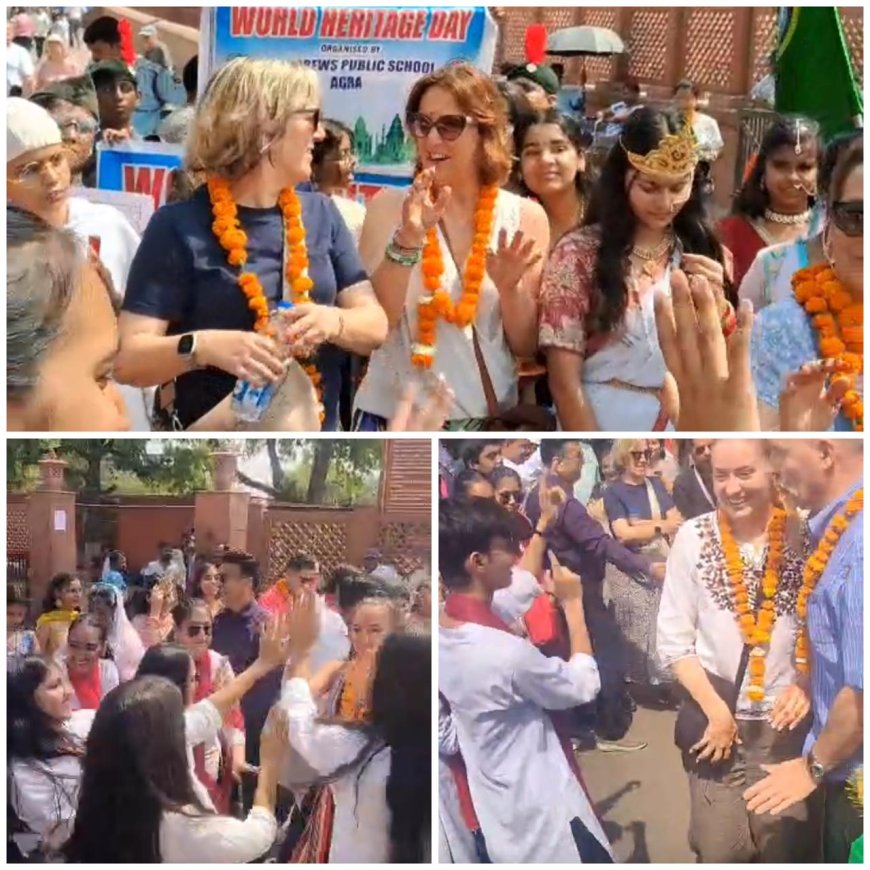 विश्वदाय दिवस पर स्मारकों में निःशुल्क प्रवेश, पर्यटकों ने जाना आगरा का वैभव