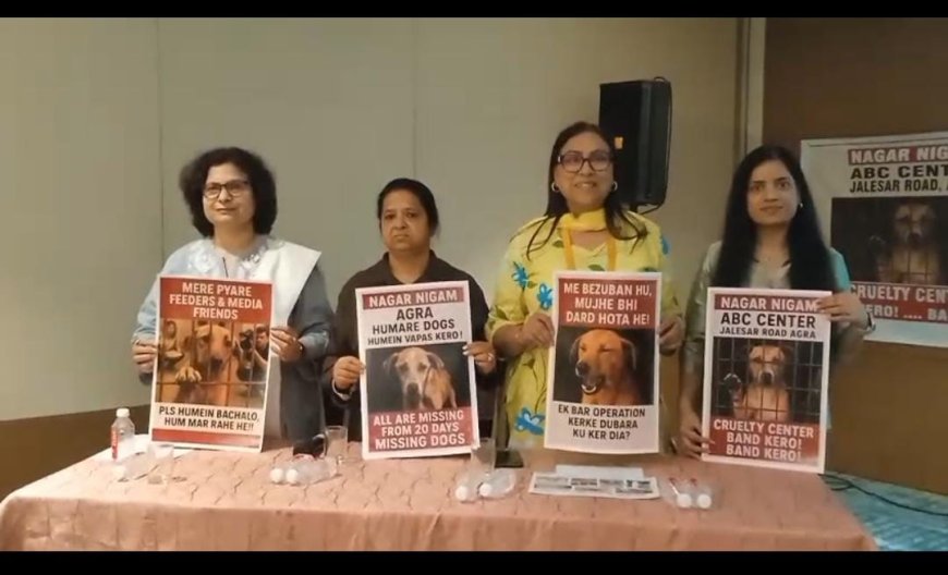 क्रूअलिटी सेंटर बंद करो, हमारे डॉग्स हमें वापस करोः आगरा में उठीं नगर निगम के खिलाफ आवाजें