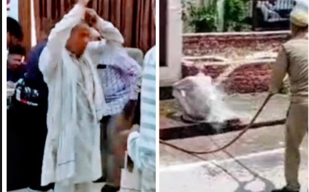 सदर तहसील में बुजुर्ग ने डीजल उड़ेलकर आग लगाने का किया प्रयास, मची अफरातफरी