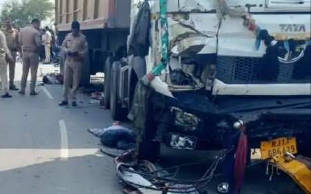 मथुरा में भीषण सड़क हादसा: डंपर ने ऒटो रौंदा, थार भी चपेट में आई, चार मरे, कई घायल