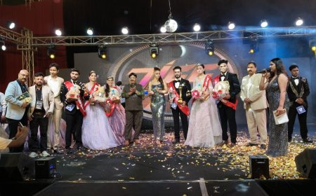 मिस आगरा-2025 का ताज सजा शरीना मूलचंदानी के सिर, मिस्टर आगरा-2025 चुने गए राज दीपक तिवारी