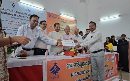 हर घर सौर ऊर्जा की ओर: आईटीआई बल्केश्वर में 60 युवाओं को मिले प्रमाण पत्र