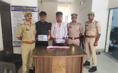 दिल्ली से बाइक उड़ा लाए थे, आगरा में चेकिंग में दो धरे गए, अवैध हथियार भी बरामद