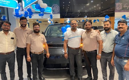 आगरा में एमजी मोटर की नई ईवी कार ‘विंडसर ईवी प्रो’ लॉन्च, प्रीमियम फीचर्स और शानदार डिज़ाइन