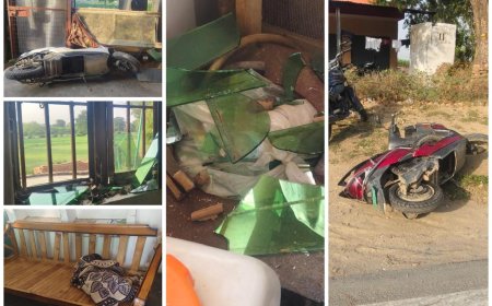 पुलिस ने नौफरी के घरों में घुसकर तांडव मचाया, दरवाजे-खिड़कियां व सामान तोड़ा, एक की जंजीर ले गये