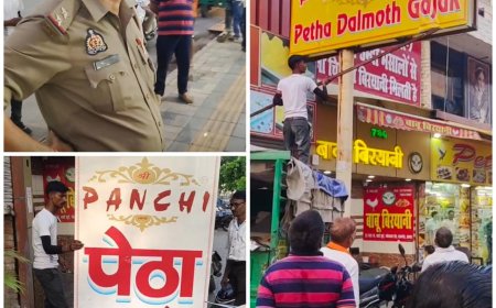 ‘श्री पंछी पेठा’ के नाम पर चल रही चार दुकानों पर पुलिस एक्शन, माल जब्त किया गया