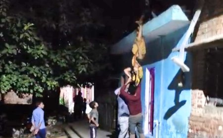 घरेलू हिंसा की शर्मनाक घटना: पत्नी को छत से उल्टा लटकाकर मारने की कोशिश