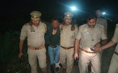 आगरा में पुलिस-बदमाश आमने-सामने: मेहताब बाग के पास चला गोलियों का दौर, दो लुटेरे गिरफ्तार