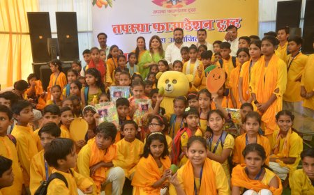 आमों की छांव में खिला बचपन: तपस्या फाउंडेशन की मैंगो पार्टी में हंसी, स्वाद और संस्कारों का संगम