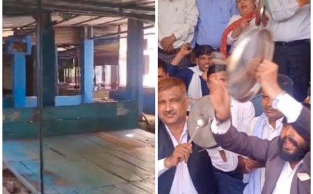 थाली-लोटे बजा कर विरोध: तहसीलों में 18वें दिन भी अधिवक्ताओं की हड़ताल जारी