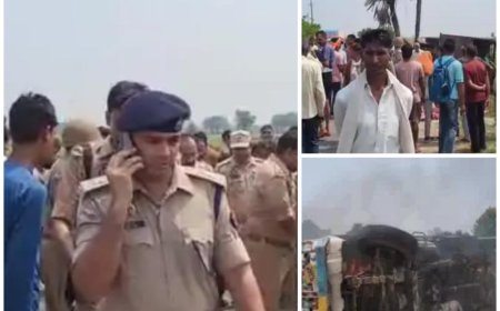 अलीगढ़ में गौमांस को लेकर फूटा जनाक्रोश: भीड़ ने चार युवकों को पीटा,  गाड़ी को लगाई आग