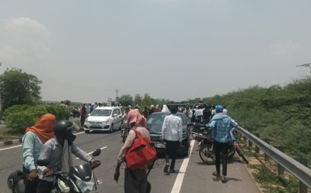 हाईवे पर मातम: तेज रफ्तार कार की टक्कर से बाइक सवार दो लोगों की मौत