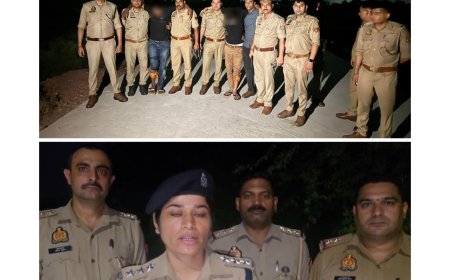 रात की दो मुठभेड़ों में तीन बदमाश धरे गये, एक गौ तस्कर के पास मिला गाय का मांस