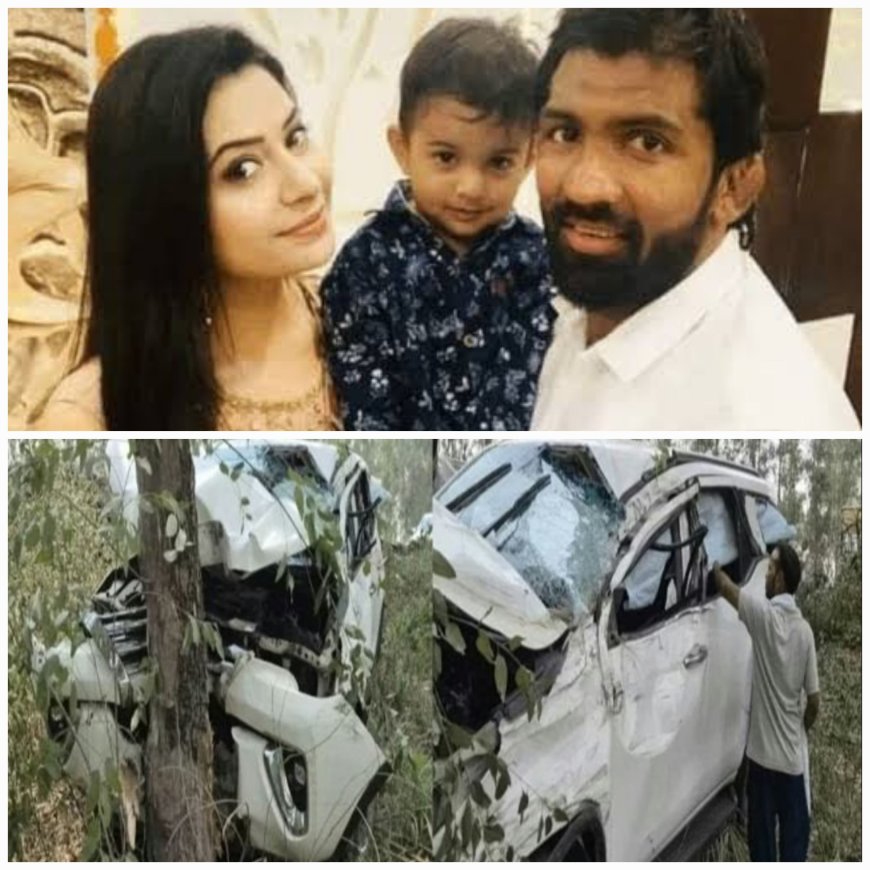 पहलवान योगेश्वर की पत्नी दुर्घटना में घायल