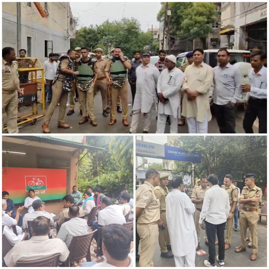 सांसद सुमन को पुलिस ने अलीगढ़ जाने से रोका, आवास पुलिस छावनी में तब्दील