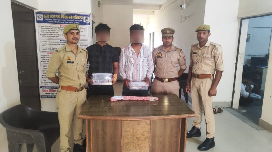 दिल्ली से बाइक उड़ा लाए थे, आगरा में चेकिंग में दो धरे गए, अवैध हथियार भी बरामद