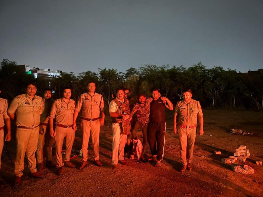 देर रात पुलिस मुठभेड़ में इनामी बदमाश गिरफ्तार, पैर में लगी गोली