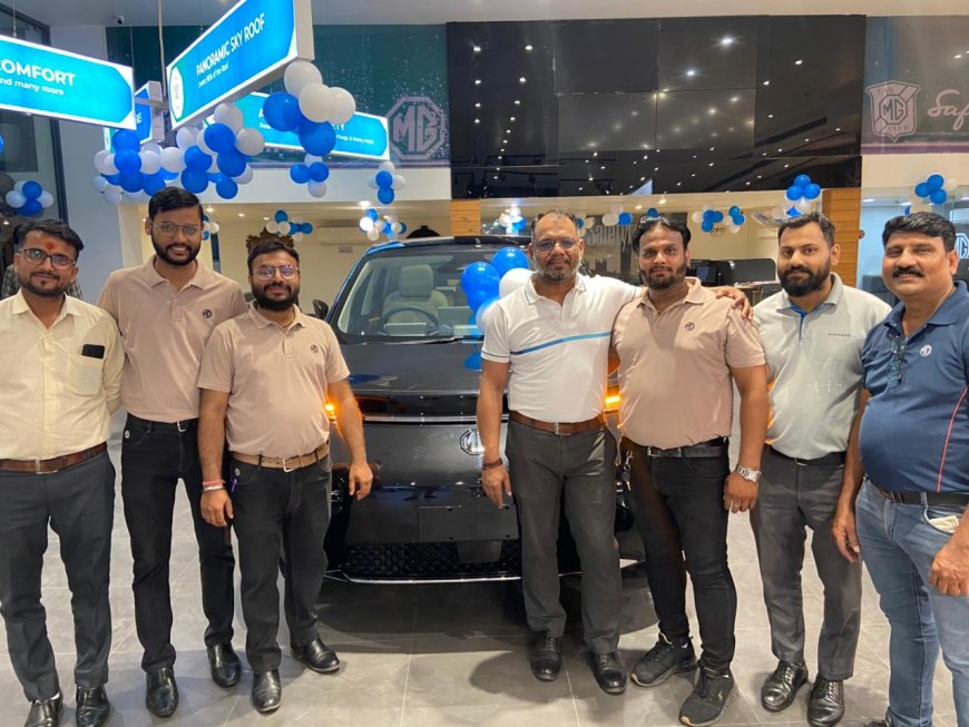 आगरा में एमजी मोटर की नई ईवी कार ‘विंडसर ईवी प्रो’ लॉन्च, प्रीमियम फीचर्स और शानदार डिज़ाइन