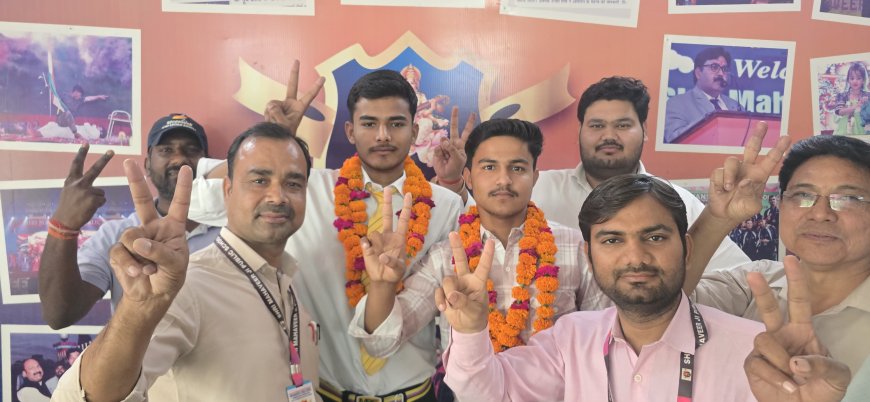 हरेंद्र बना फतेहाबाद तहसील का सीबीएसई टॉपर, श्री महावीर जी स्कूल में मेधावियों का हुआ सम्मान