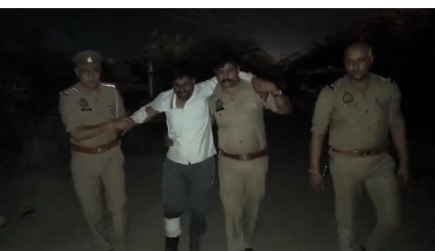 अब खंदौली में भी मुठभेड़: हत्या के प्रयास में वांछित बदमाश पुलिस की गोली से घायल, गिरफ्तार