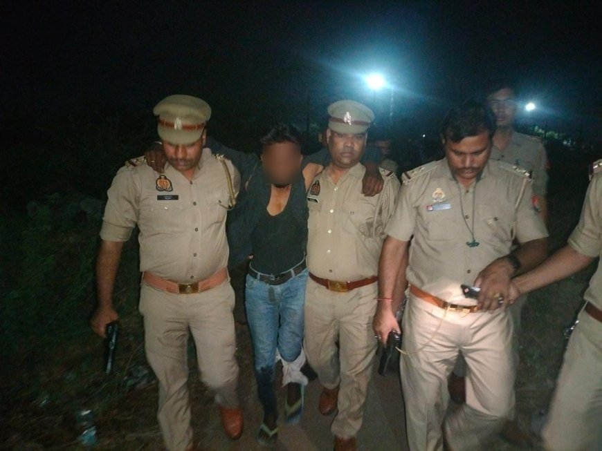 आगरा में पुलिस-बदमाश आमने-सामने: मेहताब बाग के पास चला गोलियों का दौर, दो लुटेरे गिरफ्तार