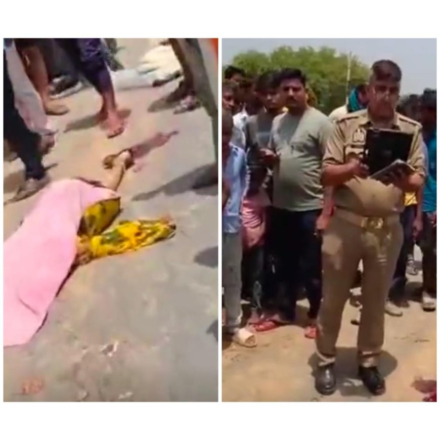 ट्रक की टक्कर ने छीन ली दो जिंदगियां: अछनेरा में सड़क हादसे के बाद ग्रामीणों ने लगाया जाम