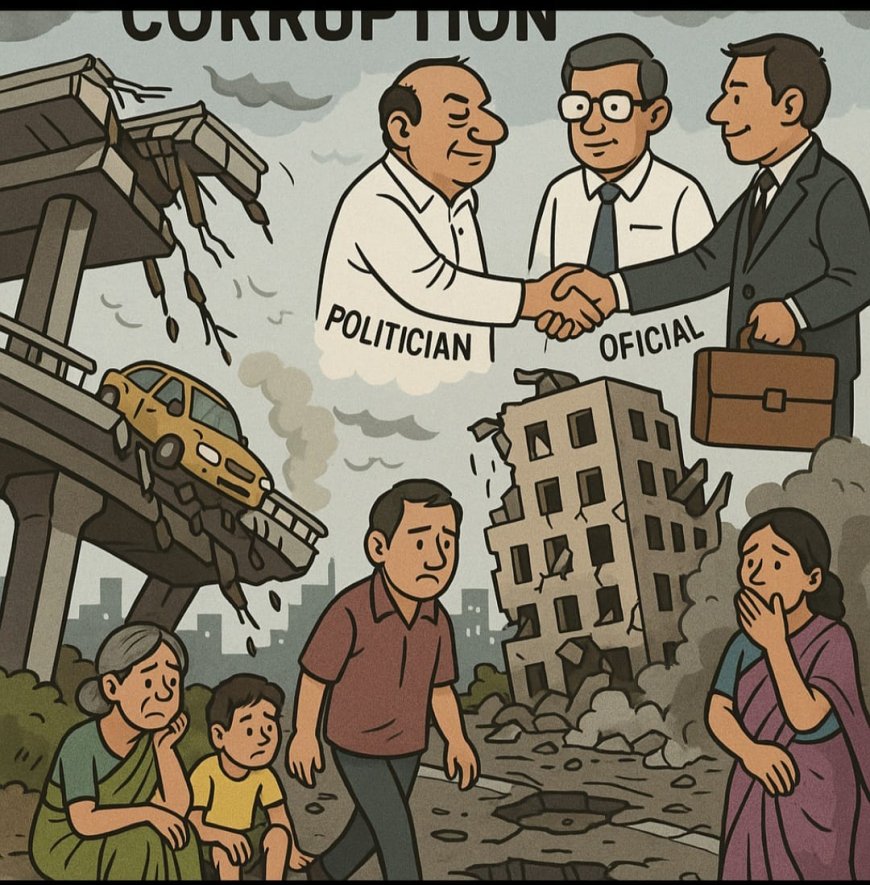 ठेकेदार राज में दब गई देश की तरक्क़ी: विकास नहीं, लूट का तंत्र बन चुकी है यह व्यवस्था!