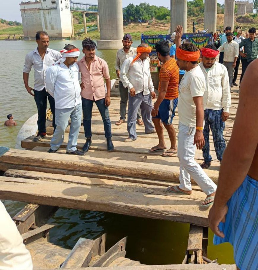 आगरा में आंधी-तूफान में फिर क्षतिग्रस्त हुआ चंबल का पौंटून पुल, यूपी-एमपी संपर्क टूटा