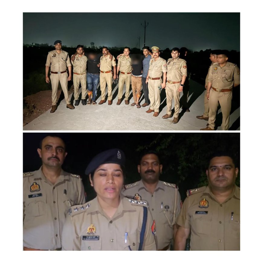 रात की दो मुठभेड़ों में तीन बदमाश धरे गये, एक गौ तस्कर के पास मिला गाय का मांस